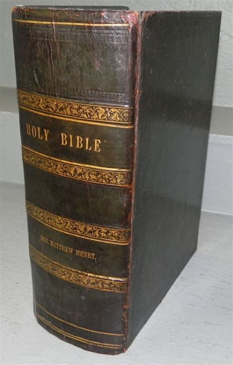 231: Leather bound Holy Bible. : Lot 231