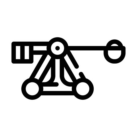 medieval catapult weapon line icon vector illustration 17318033 Vector Art at Vecteezy