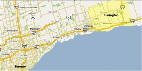 Map of Clarington | Clarington Board of Trade and Office of Economic Development