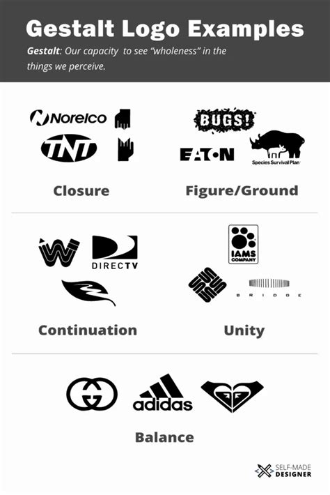 Gestalt Theory (Great Logo Design Examples) - Self-Made Designer