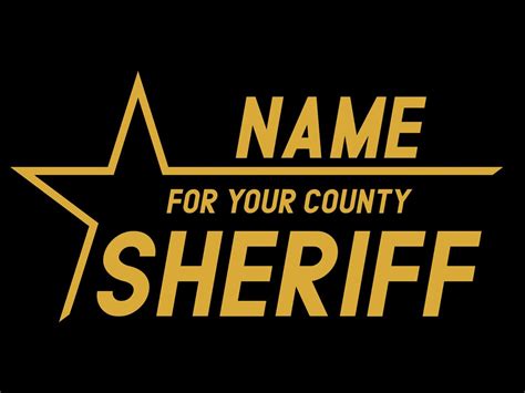 Sheriff Election Sign Design - Etsy