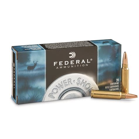 Federal Power-Shok, .300 Savage, SP, 180 Grain, 20 Rounds - 97766, .300 Savage Ammo at Sportsman ...