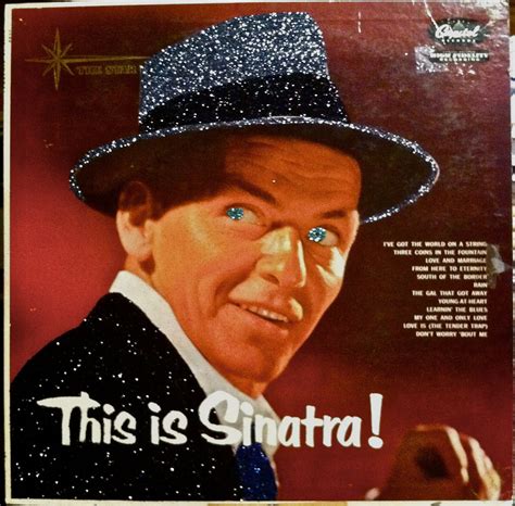 Glittered Vintage Frank Sinatra This is Sinatra Album Art | Etsy