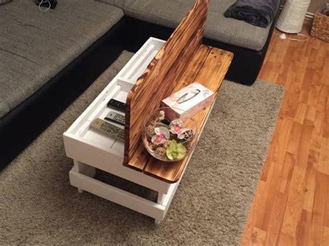 Wood Pallet Coffee Table with Storage | Pallet Ideas