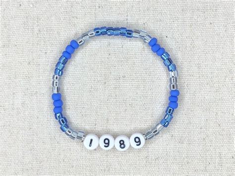 1989 Taylor Swift Taylors Version Friendship Bracelet Glass Beads 6.5 ...