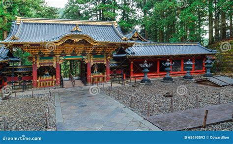 Yashamon Gate at Taiyuinbyo Shrine in Nikko, Japan Stock Photo - Image ...