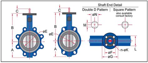 Wafer Butterfly Valve Dimensions