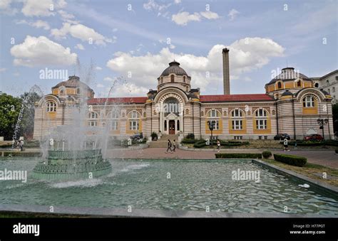 Museum of the history of Sofia, Bulgaria. View of the facade and ...