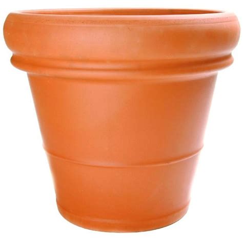 Pennington 18-1/2 in. Terra Cotta Clay Heavy Rimmed Pot-100043002 - The Home Depot