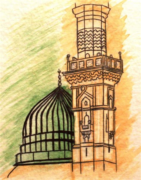 Download Art Makka Madina Painting PNG