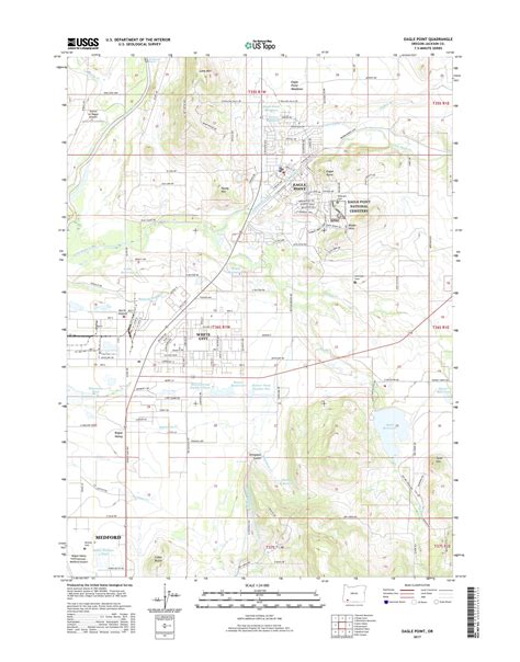 MyTopo Eagle Point, Oregon USGS Quad Topo Map