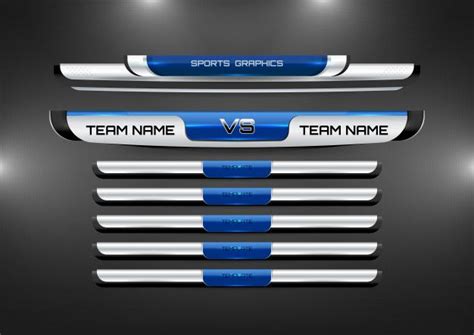 Lower Thirds Template For Soccer And Football | Sports templates, Lower thirds, Sports graphics