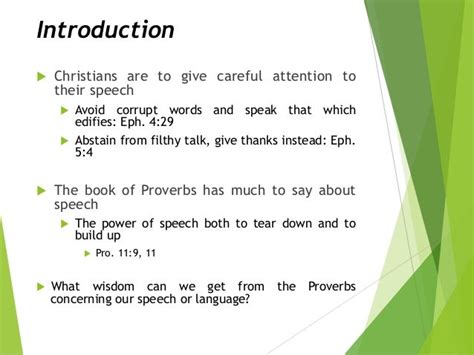 Wisdom Regarding Speech from the Book of Proverbs by Deacon Michael E…