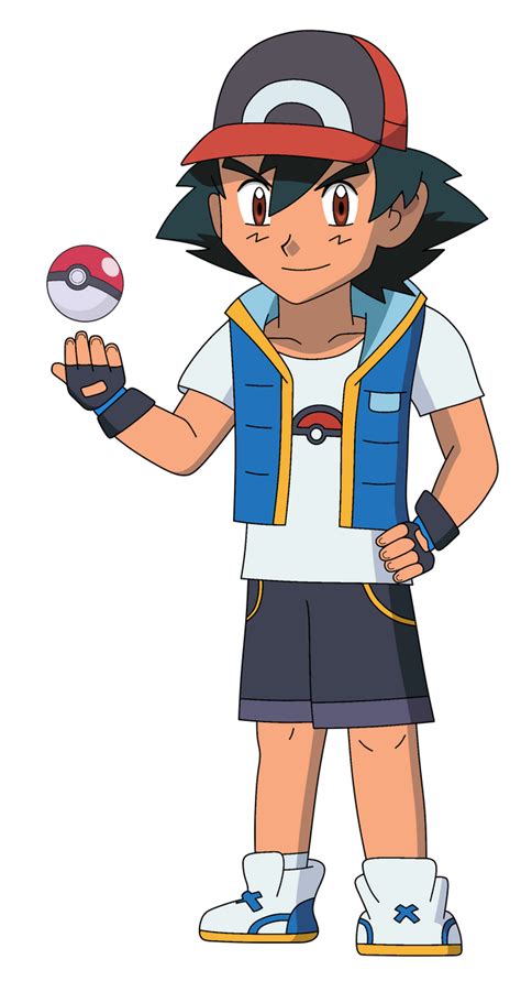 Ash Ketchum (Galar redesign) (transparent version) by GokuKaioken9000 ...