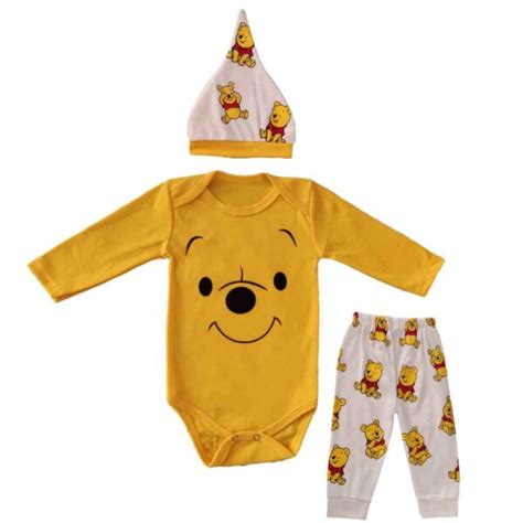 Set of 3 Baby Clothes Model Winnie the Pooh - ShopiPersia