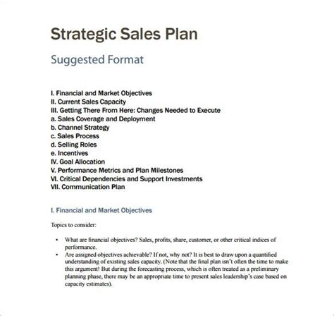 13+ Sales Plan Templates | Free Printable Word, Excel & PDF Formats ...