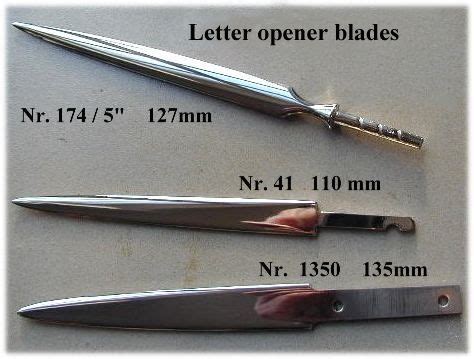 letter opener blanks metal | Letter openers part 6 Letter opener blades | Letter openers, Metal ...