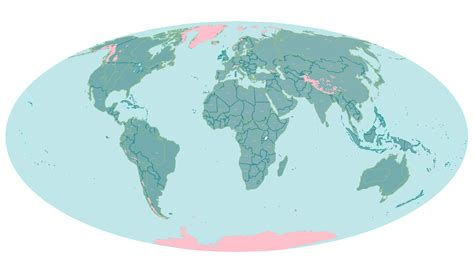 Map of Glaciers