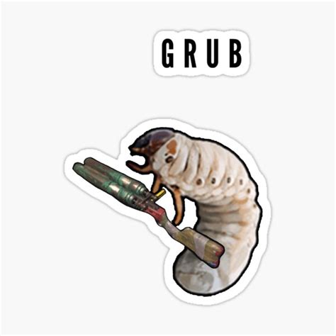 "Grub Rust " Sticker for Sale by MrSnowFake | Redbubble