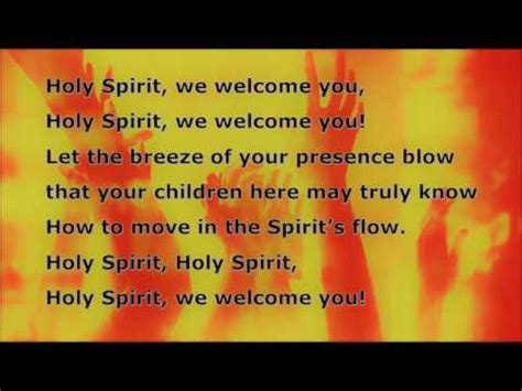 Chords for Holy Spirit, We Welcome You (With Lyrics)