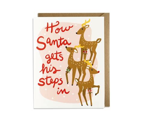 Funny Christmas Card Boxed Set Funny Holiday Card Santa - Etsy