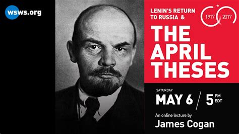 Saturday: Lenin's April Theses - lecture by James Cogan - YouTube