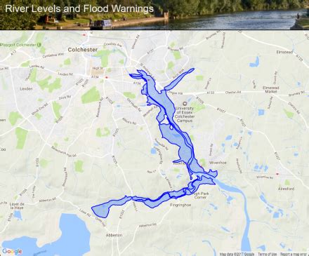 The tidal River Colne upstream of the Colne Barrier :: Flood alerts and ...