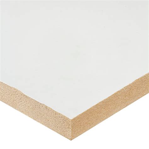 18mm White Melamine Faced MDF Board 2440mm x 1220mm (8' x 4')