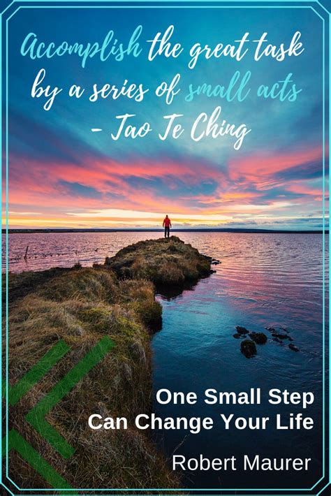 "Accomplish the great task by a series of small acts" Tao Te Ching Check out our book summary of ...