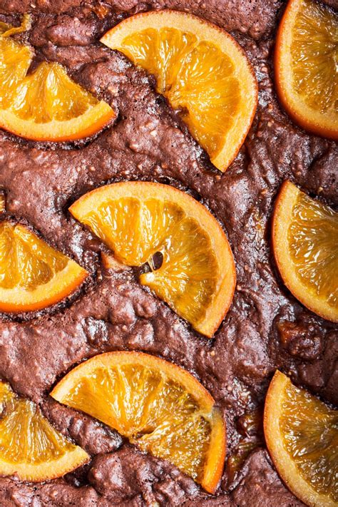 Gooey chocolate orange brownies - Lazy Cat Kitchen