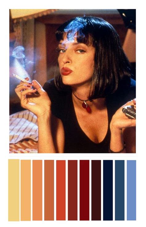 70s color palette #70s Pulp Fiction: color palette | Color in film, Movie color palette, Cinema ...