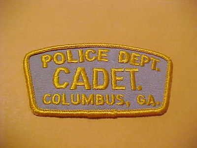 COLUMBUS GEORGIA POLICE CADET POLICE PATCH SHOULDER SIZE NEW 4 X 2 INCH ...