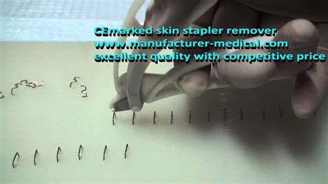 CE skin stapler remover remove staples - YouTube