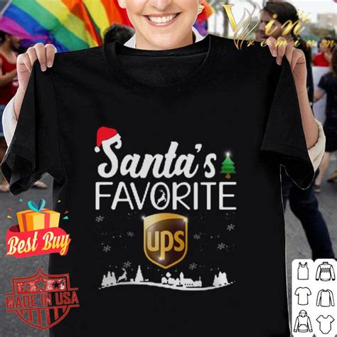 Santa's favorite Ups Christmas shirt, hoodie, sweater, longsleeve t-shirt