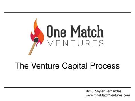 The Venture Capital Process