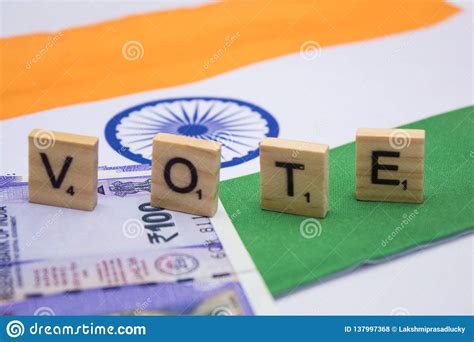 Political Corruption in India and Concept the Purchase of Votes in Elections on Indian Flag ...