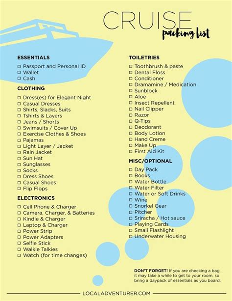 The 25+ best Packing for a cruise ideas on Pinterest | Cruise packing tips, Cruise packing and ...