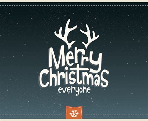 Merry Christmas Everyone Cartoon Vector Vector Art & Graphics | freevector.com