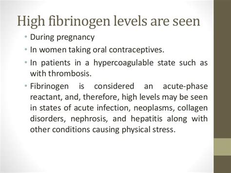 Determination of fibrinogen