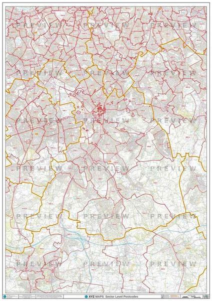 LS Postcode Map for the Leeds Postcode Area GIF or PDF Download – Map Logic