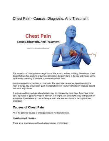 Chest Pain – Causes, Diagnosis, And Treatment by Dr Ravinder Singh Rao ...