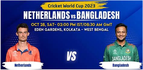 ODI World Cup 2023, NED vs BAN: Match Prediction, Fantasy Tips & Pitch Report | Netherlands vs ...