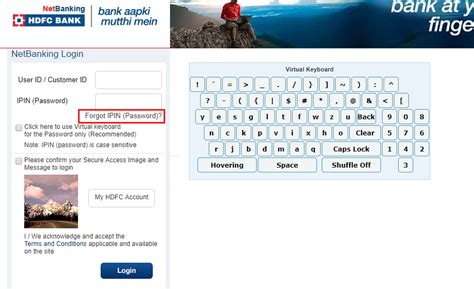 Forgot HDFC Net Banking Password - Paisabazaar.com