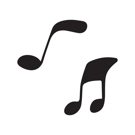 Music notes black signs vector on white background 35016420 Vector Art at Vecteezy