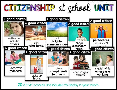 How to Be a Good Citizen at School - Citizenship Skills FREEBIE ...