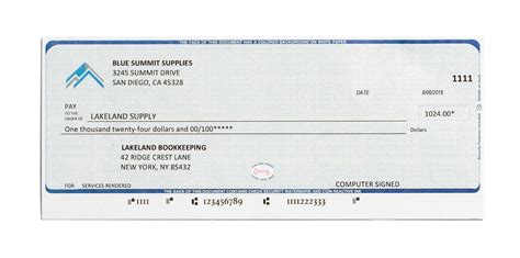 Blank Check Stock, Perforated, 500 Sheets - Blue Summit Supplies