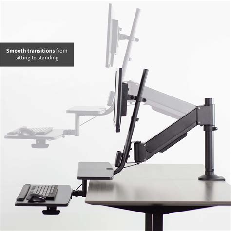 VIVO Sit-to-Stand Single Monitor Desk Mount Workstation, STAND-SIT1D, UpliftOffice.com – Upmost ...