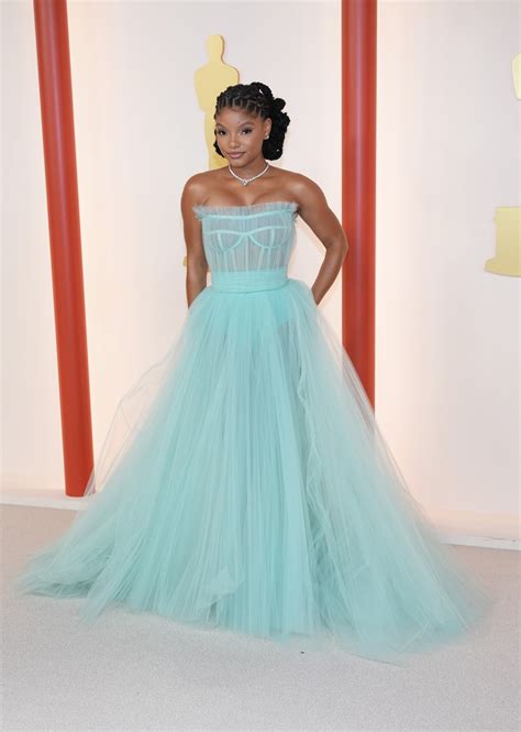 Princess Ariel Would Be Proud of Halle Bailey’s Dress at the 2023 Oscars | Vogue