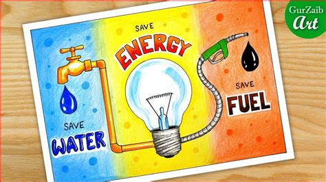 Save Fuel, Poster Drawing, Save Water, Poster On, Save Energy, Make It Simple, Art Drawings, The ...