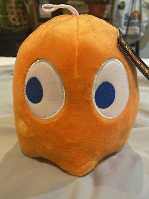 NWT Ms. Pac Man Clyde Orange Ghost 7" Plush Licensed Bandai Namco Stuffed Toy | eBay